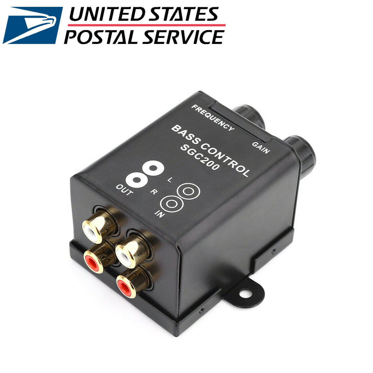 Car RCA Remote Level Amplifier Subwoofer Equalizer Crossover Bass Controller-USA