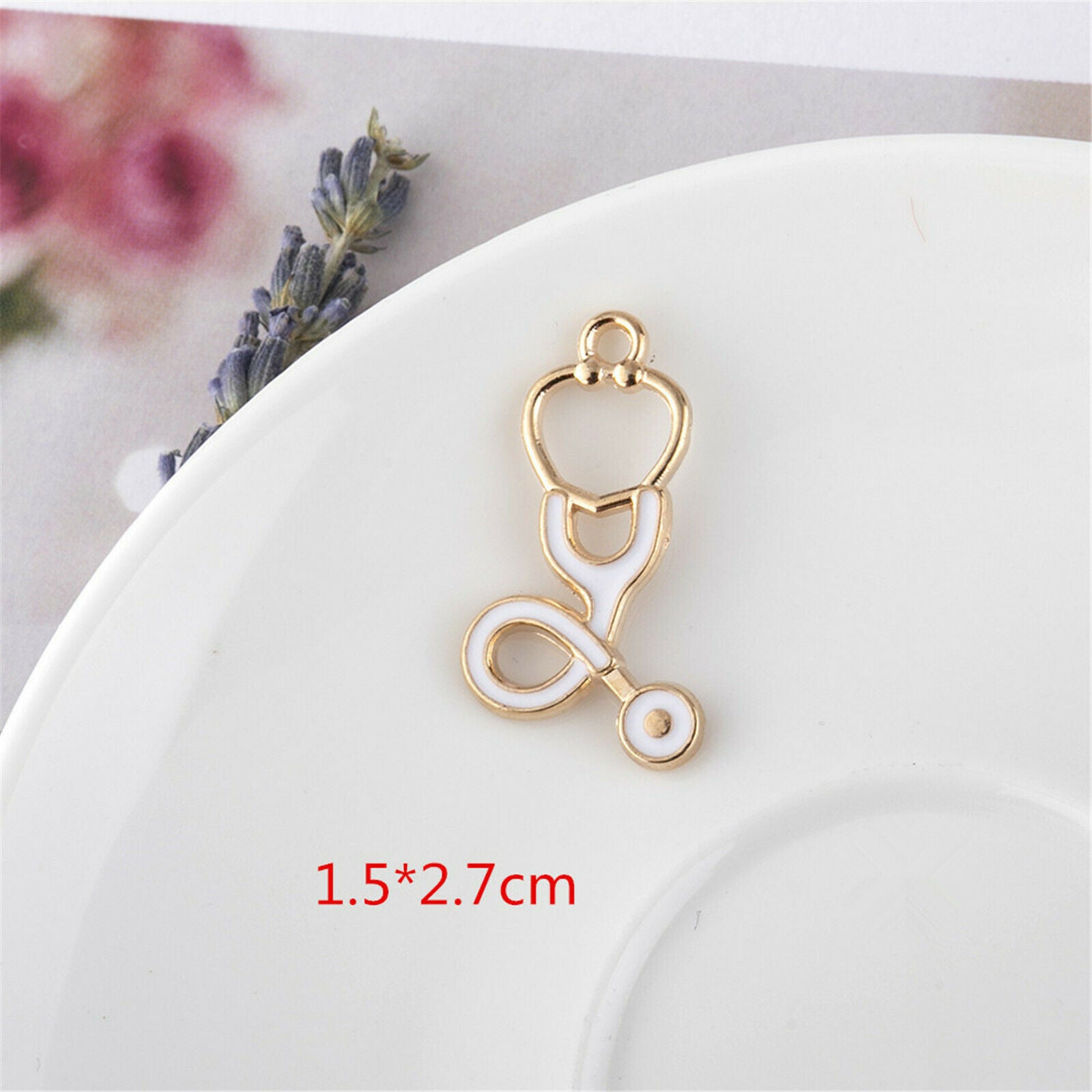 9Pcs Medical Nurse Charms Enamel Charms for Jewelry Making DIY Necklace Bracelet