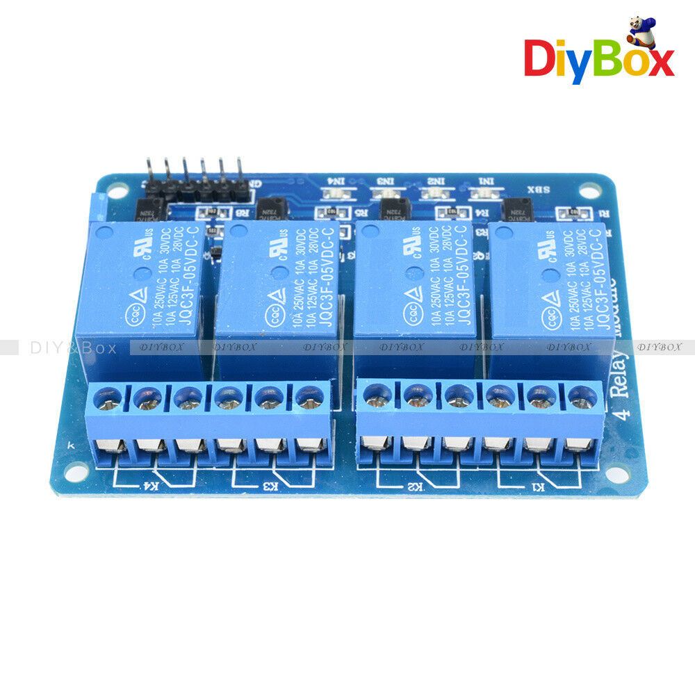 4 Four Channel Relay Module DC 5V + Optocoupler For Arduino PIC ARM AVR DSP D