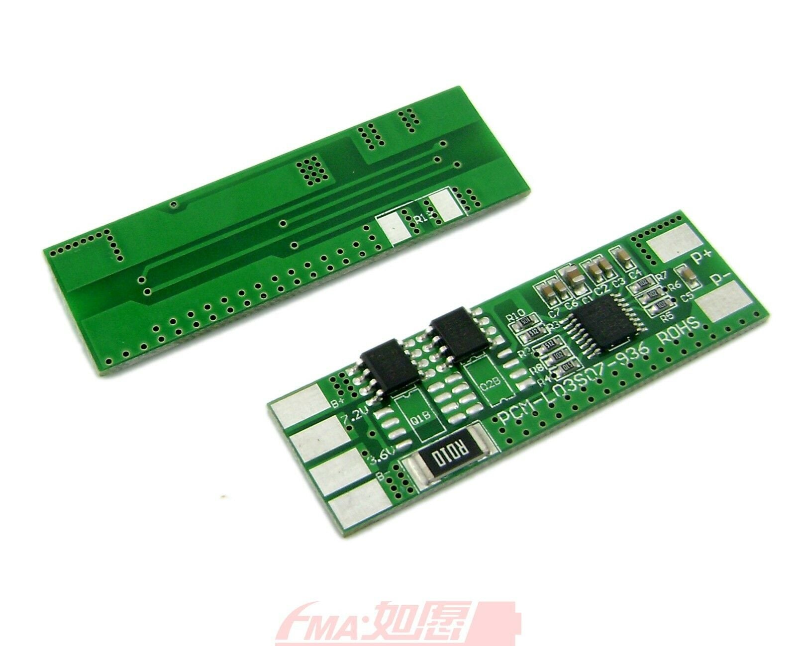 2Pcs 10.8V 11.1V 3S LiIon LiPo Battery PCM Protection Circuit Module C:4A SM936