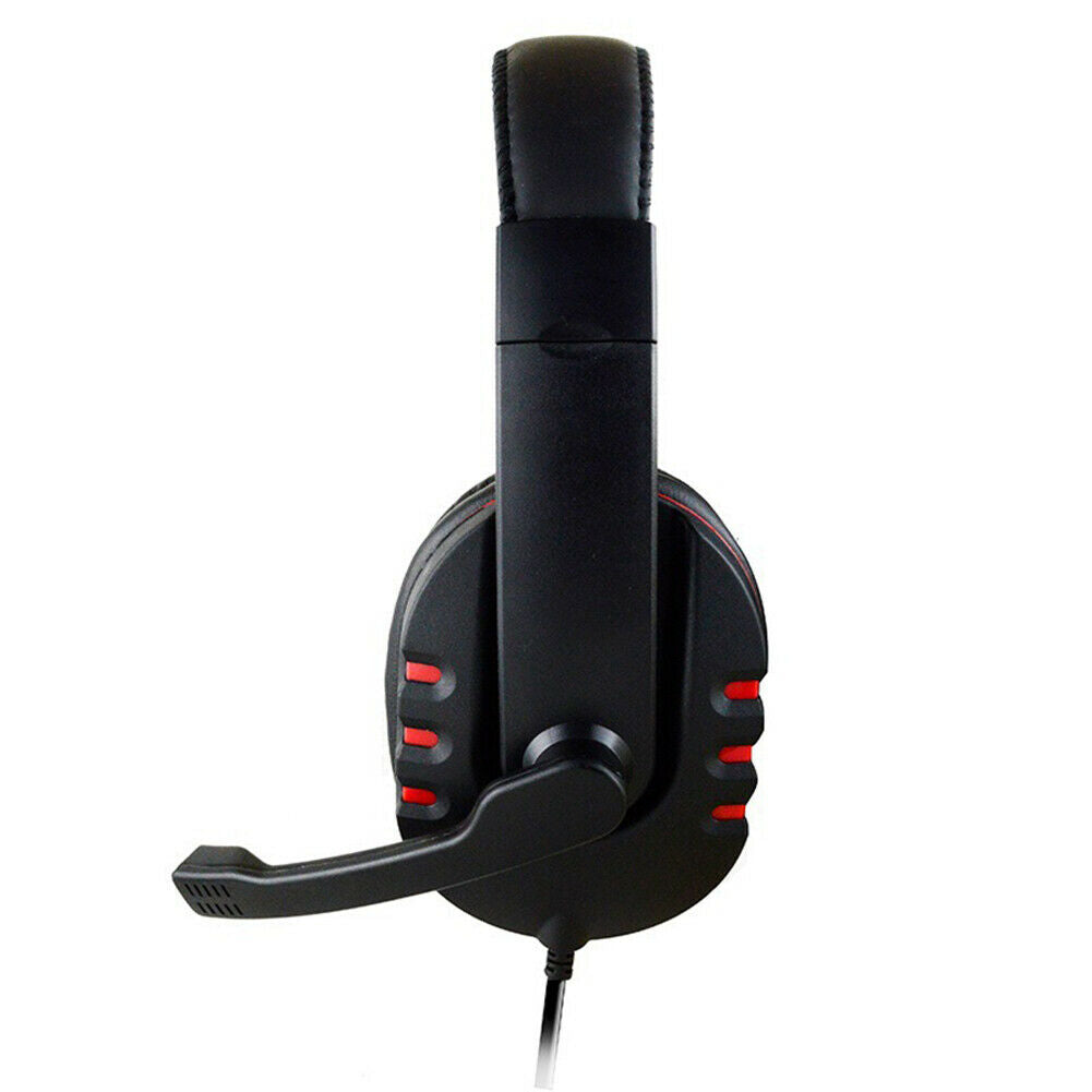3.5mm Wired Gaming Headset Over Ear Headphones w/ Mic for PS4 Xbox One PC Gamer