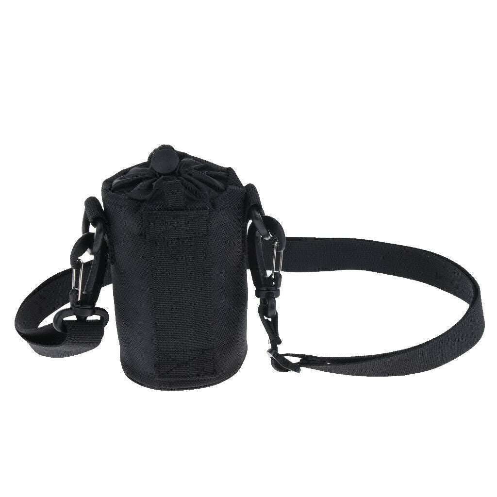 Oxford Sports Water Bottle Sleeve Holder Bag Shoulder Strap Pouch 7.5x15cm