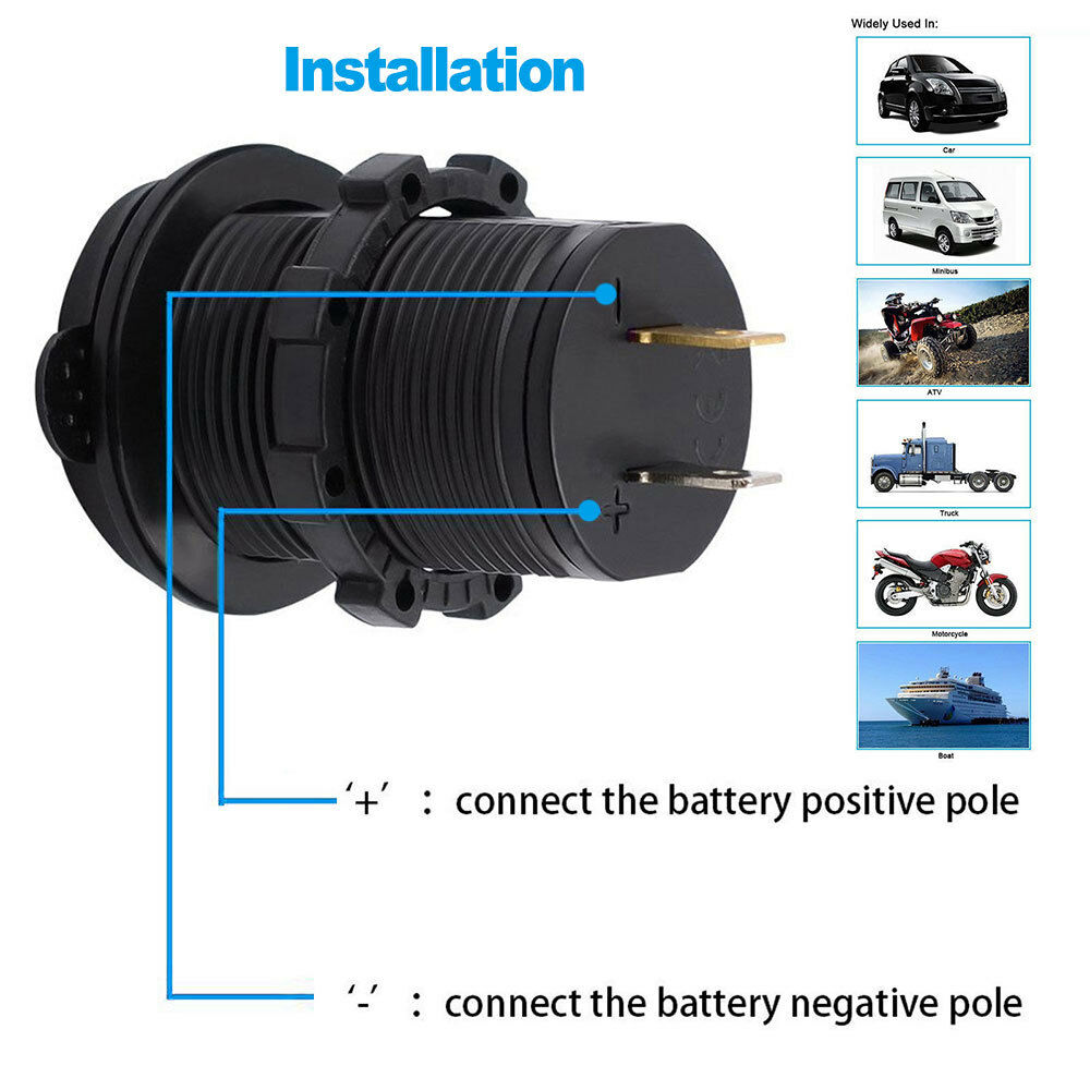 Universal Dual 2 Port USB 12V Car Socket Ciga rette Lighter Adapter 12V/24V 2020