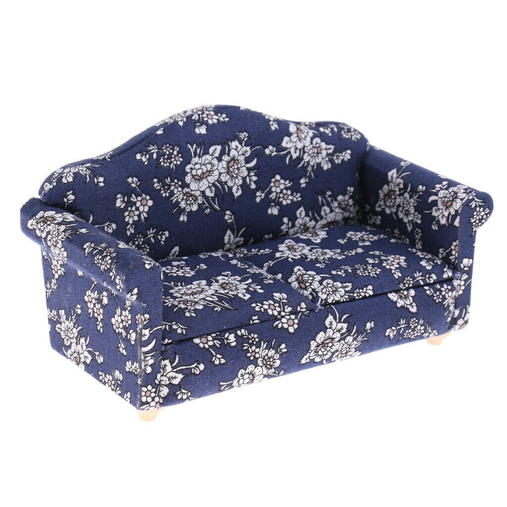 European Wood Sofa Cushion Furniture Kit for 1/12 Home Living Room