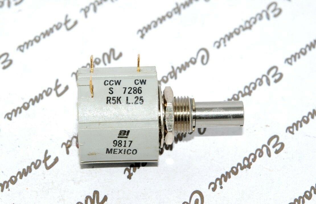 1pcs - Bi Technologies 5K Wirewound Potentiometer 7286R5KL.25 10 Multi-Turn