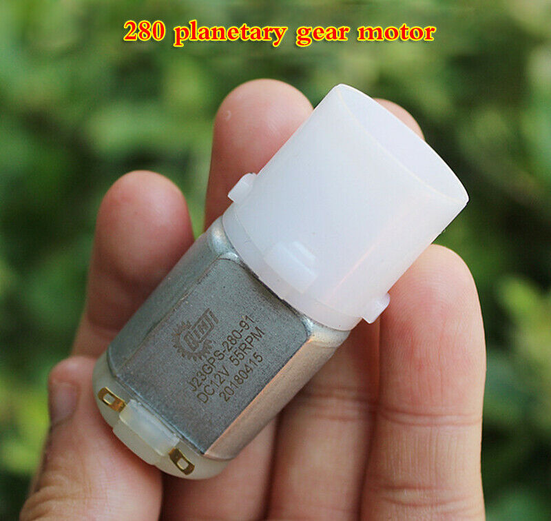 1pcs DC 12V 280 planetary gear reducer motor permanent magnet carbon brush DIY