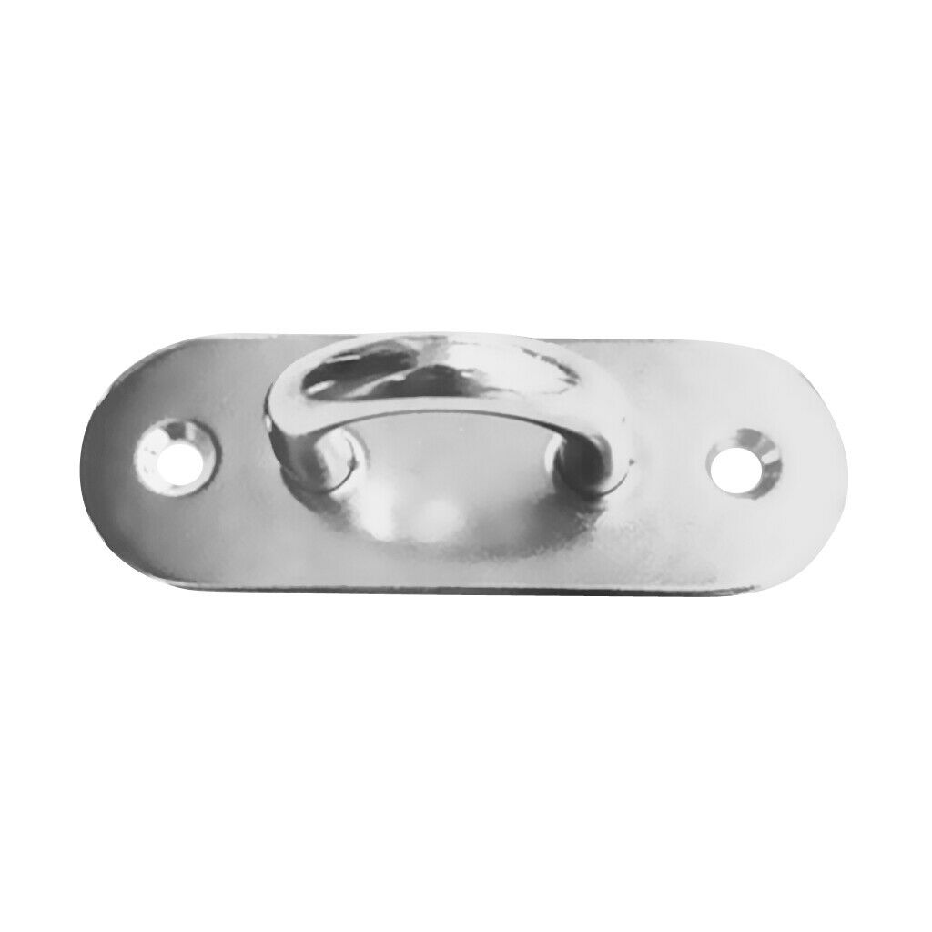 6mm 316 Stainless Steel Oblong Pad Eye Boat Shade Sails Mounting Fixing Kit
