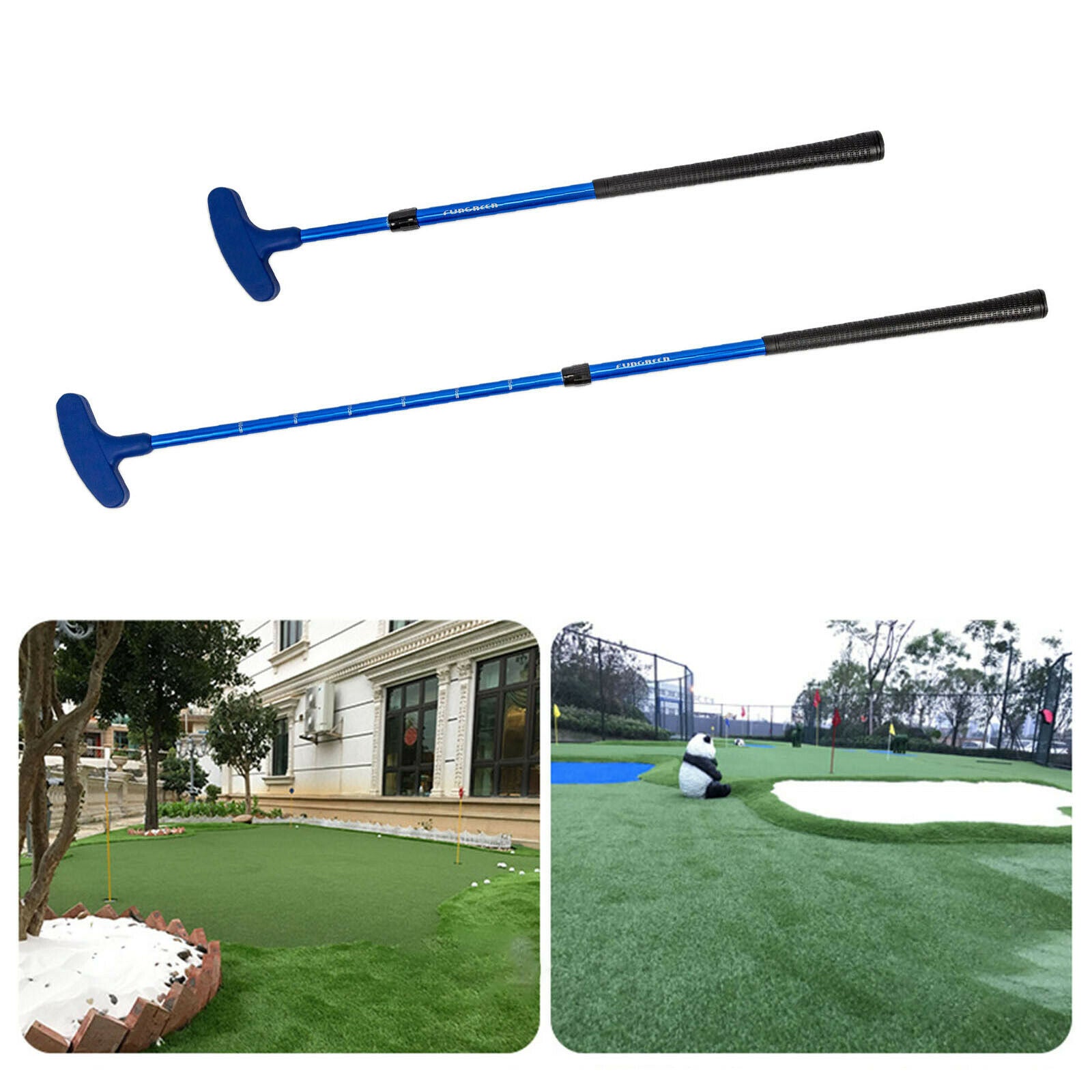 2Pcs Kids Putter Adjustable Golf - Two Way Putter Golf Putter Training