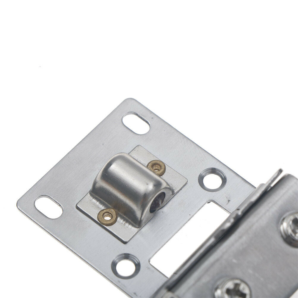 Stainless Double Clamp Shower Hinges 180 Degree Glass Door Cabinet Kitche.l8