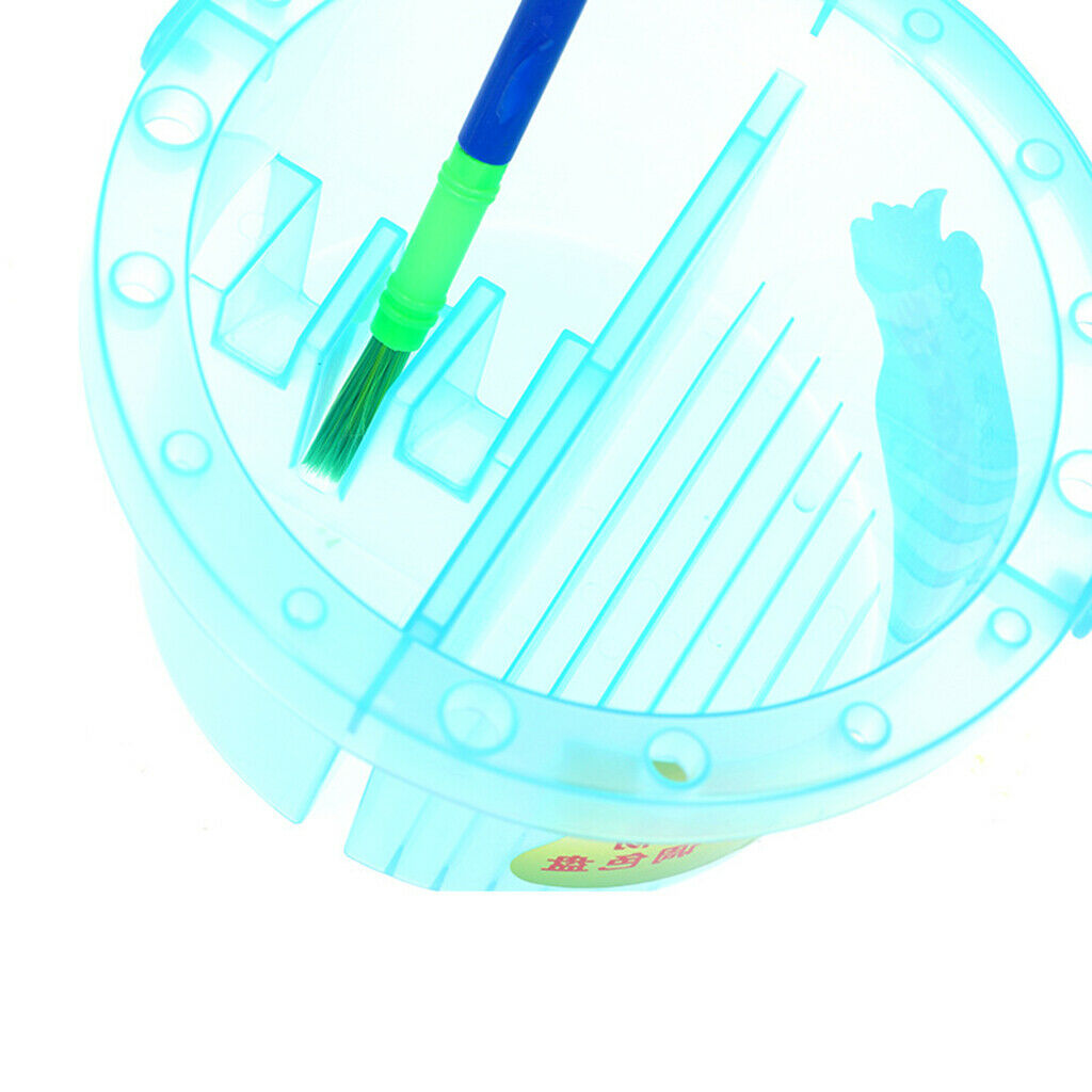 Paint Brush Basin Pot Round Brush Washer Kids Paints Palette Tray Brush Tool