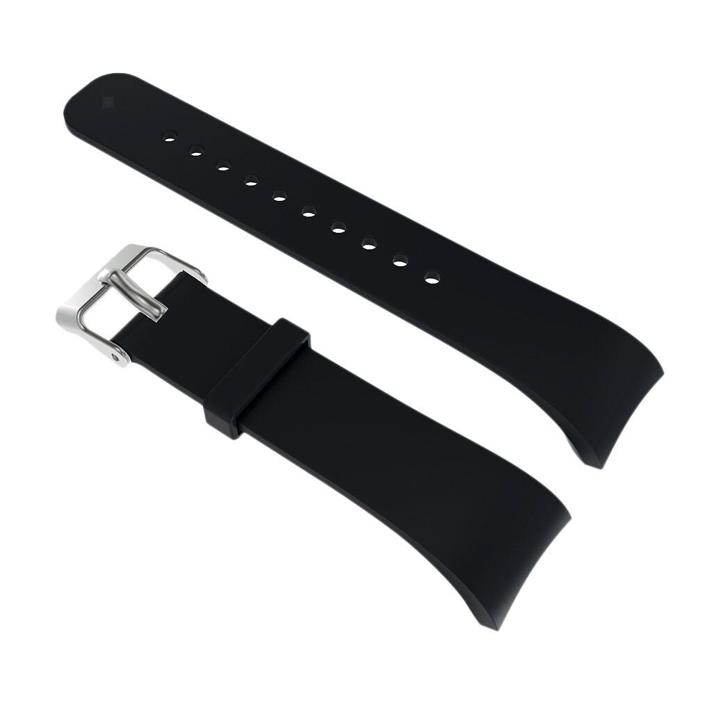 Silica Wrist Band Bandage Strap Bracelet For   Gear Fit2 Watch Black