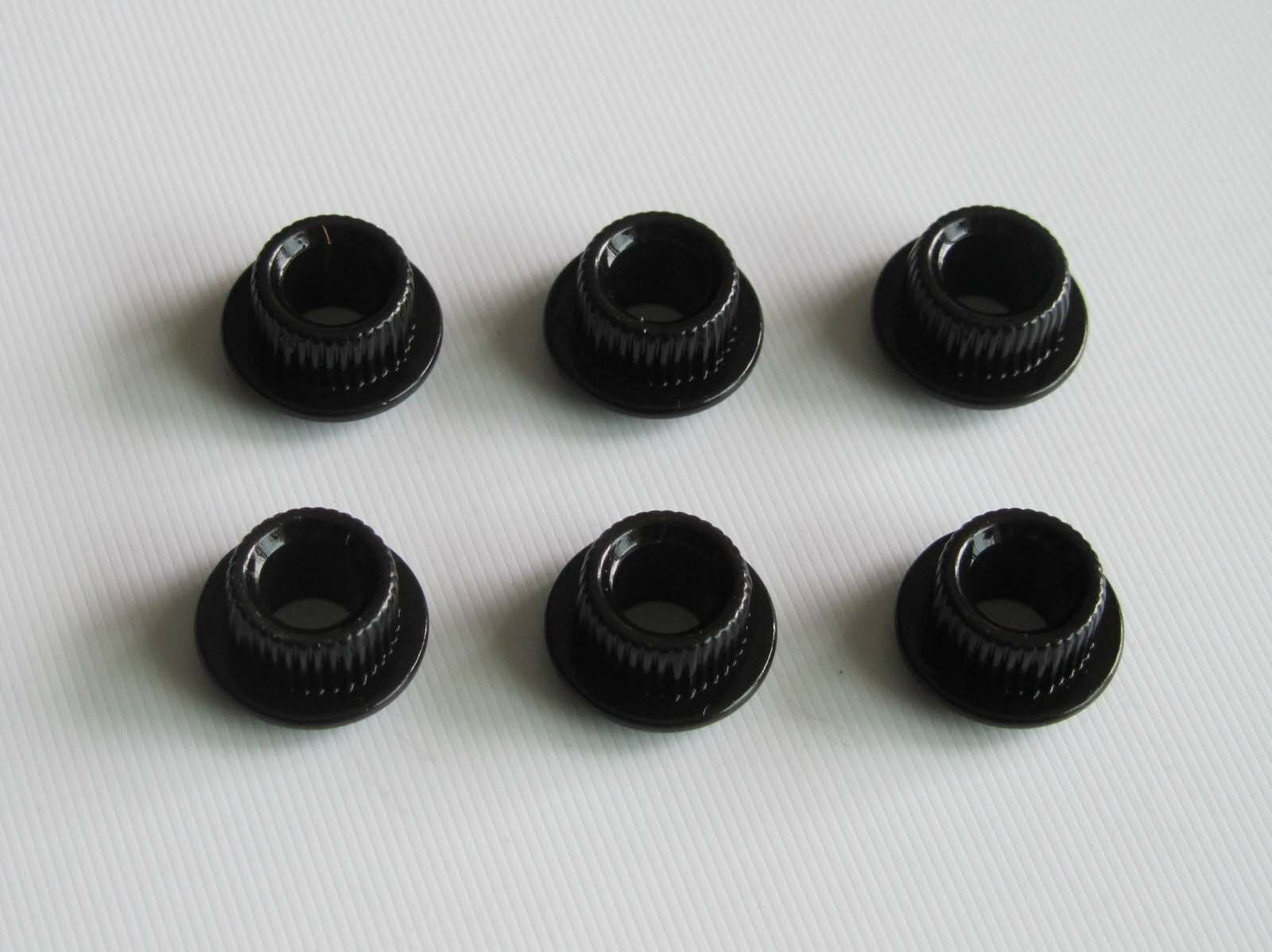 Black 10mm Metal Guitar Tuning Key Conversion Bushings Adapter Ferrules