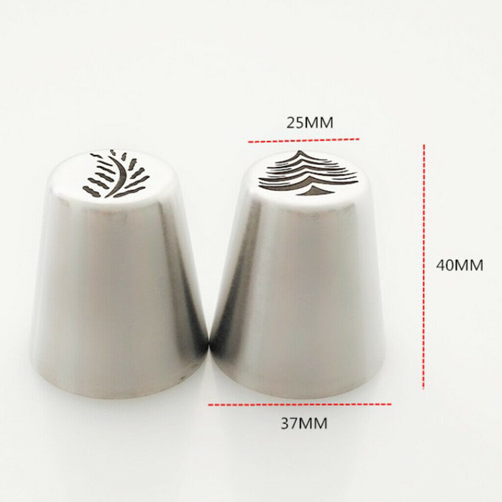 Set of 12 Christmas Pastry Icing Piping Nozzle Dispenser Set Baking Tools