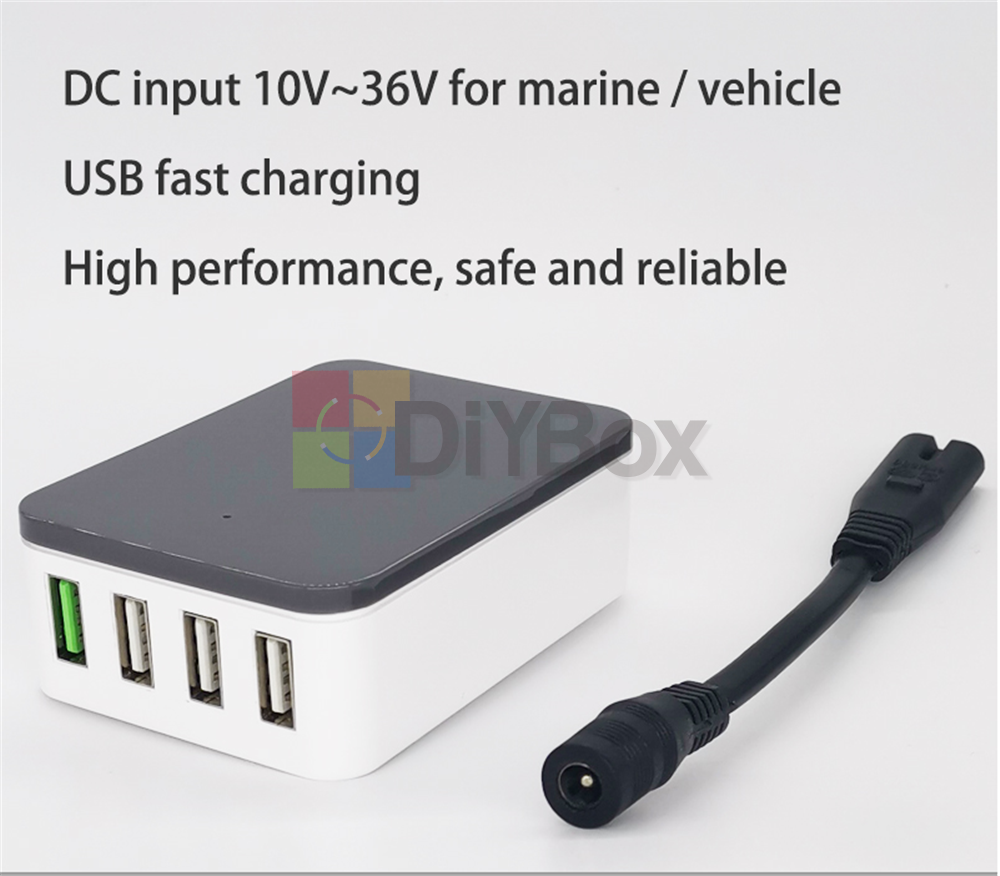 USB Fast Charging DC DC Power Supply 12V 24V 36V To 5V QC 2.0 3.0 Quick Charger
