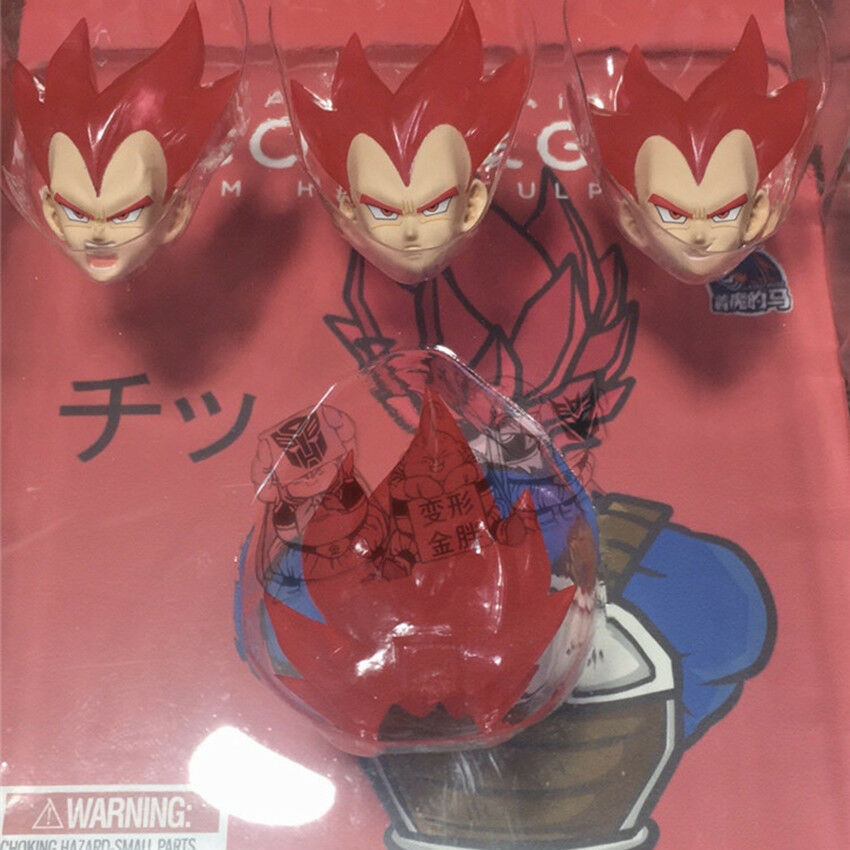 Demoniacal Fit Custom Blue/Red Headsculpt Set for Vegeta Best Gift For Kids