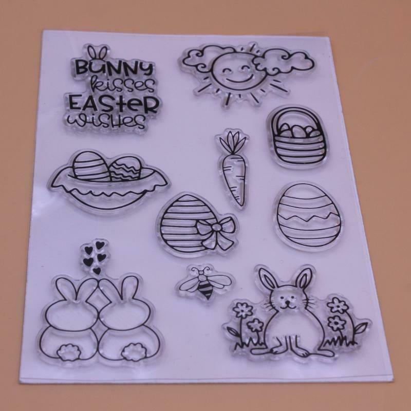 Easter Carrot Bunny Silicone Clear Seal Stamp DIY Scrapbooking Embossing Photo