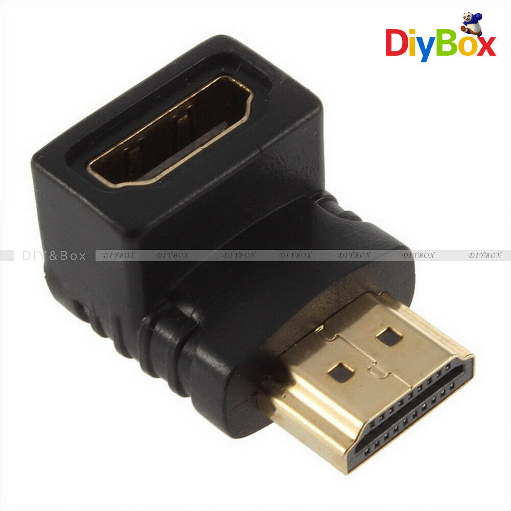 90° 270° Right Angle Angled HDMI Jack Male to Female Adapter Connector For HDTV