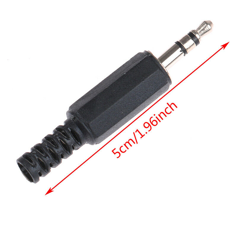 3.5mm 3 Pole Audio Jack Plug Headphone Male Connector Mono Stereo Diy Sol.l8