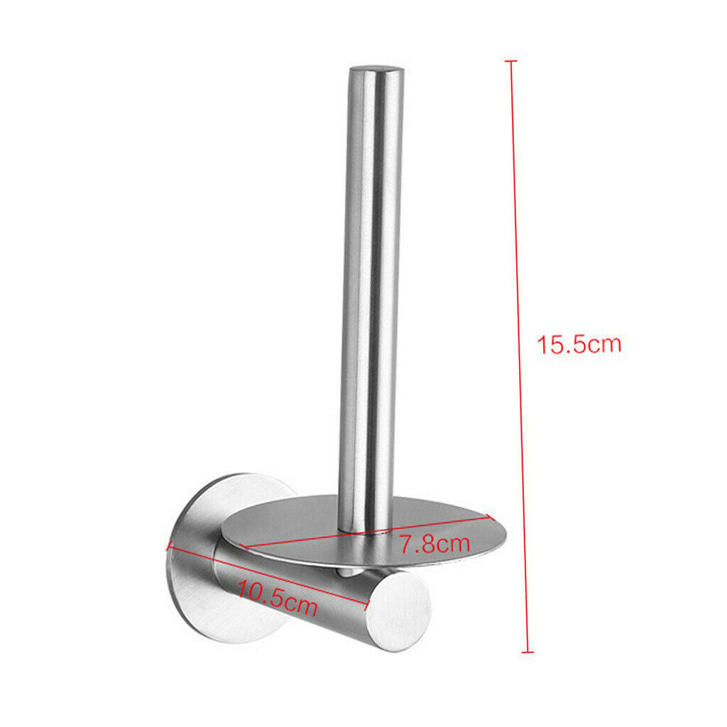 1 Piece Stainless Steel Wall Mounted Paper Towel Holder Toilet Roll Holder