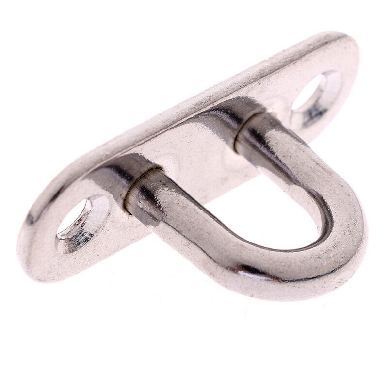 4pcs 5mm 304 Stainless Steel Oblong Pad Eye Plate Staple Ring H fbM Qx