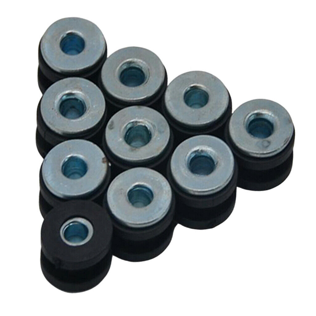 10 Pieces Universal Motorcycle Rubber Grommet Fairing Screw Sets