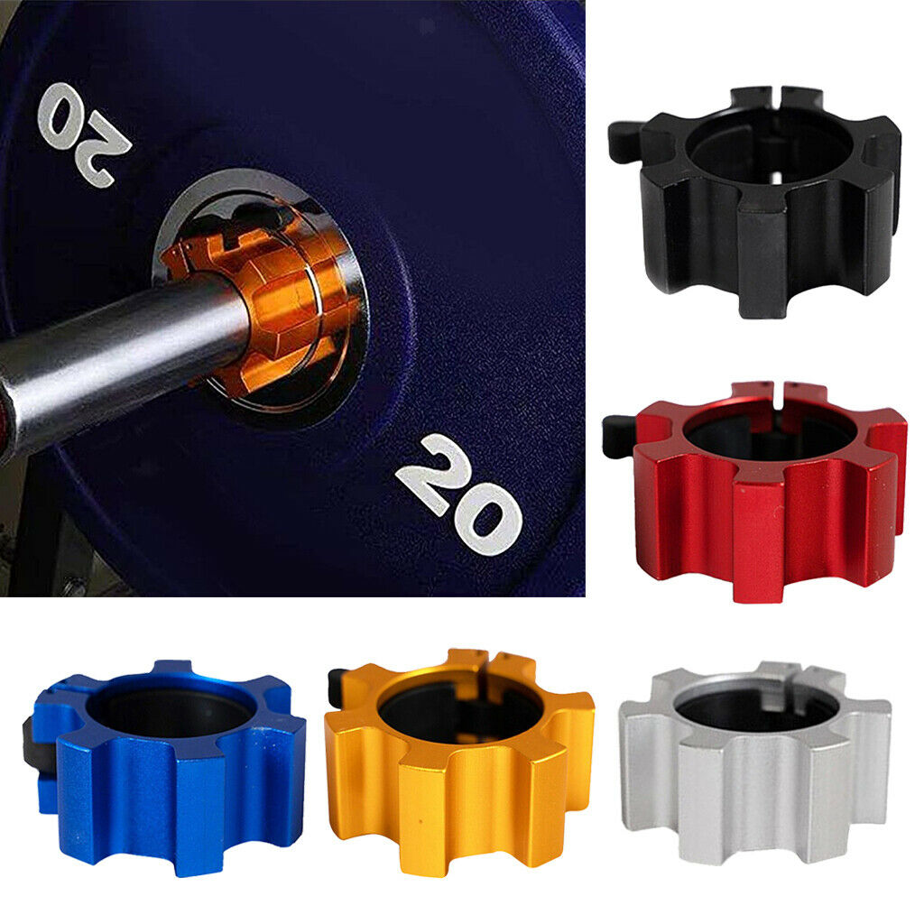 2x Solid Barbell Collars 2'' Olympic Gym Dumbbell