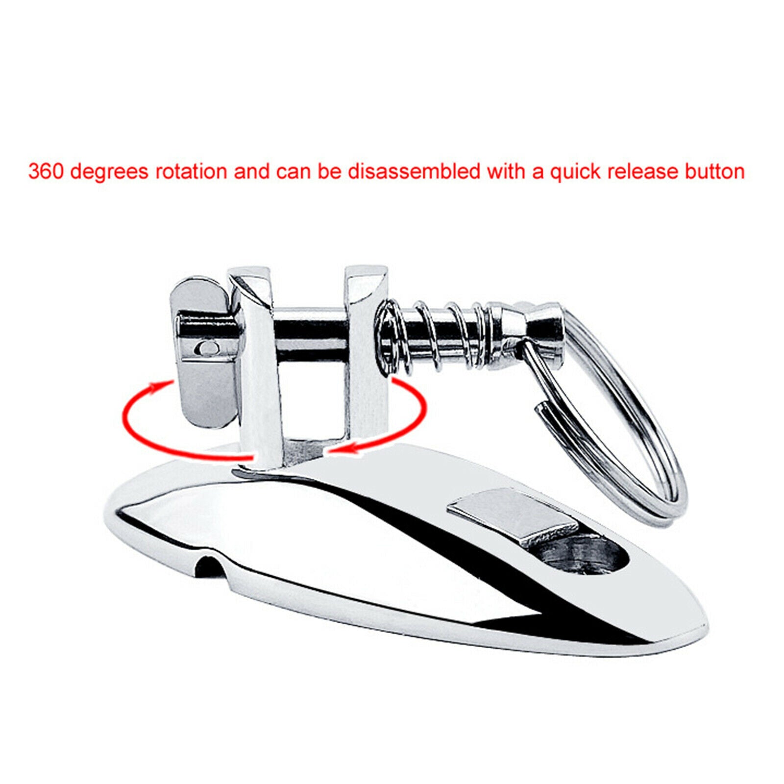 Marine Hinge for Bimini Boat Top Fitting Canoe Raft Kayak Awning Pin version
