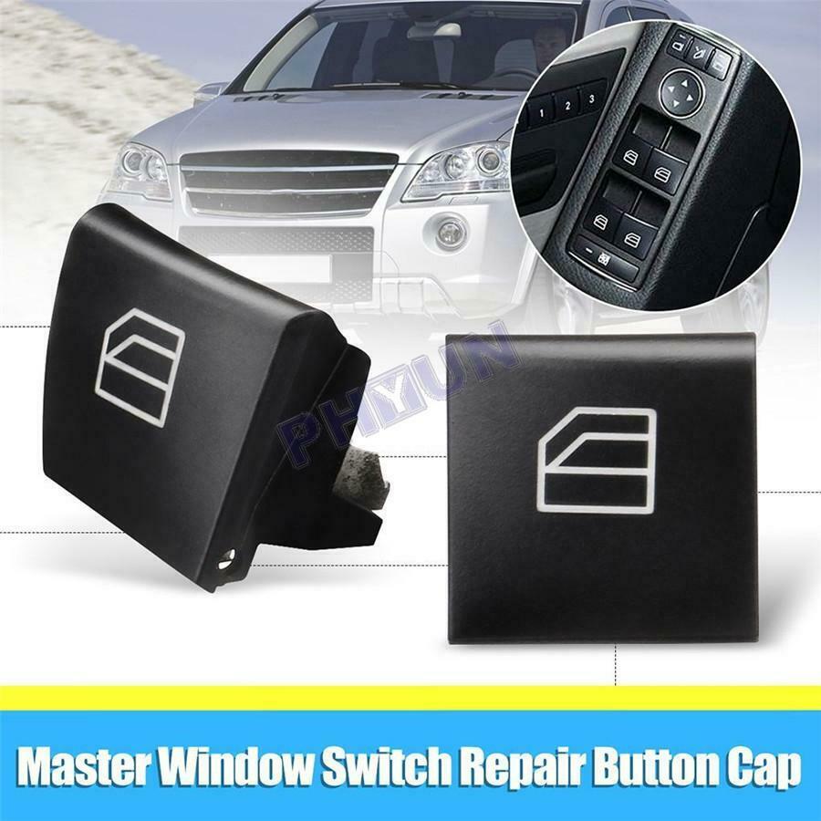 2Pcs Driver Window Switch Button Caps for Mercedes ML/GL/R Class W164 X164 W251