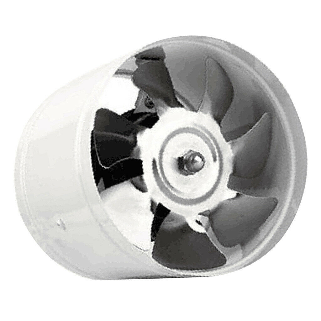 6 inch 40W Inline Duct Booster Fan Ventilation Exhaust Air Blower White