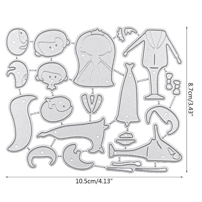 Wedding Couple Metal Cutting Dies Stencil DIY Scrapbooking Album Paper Card Mold