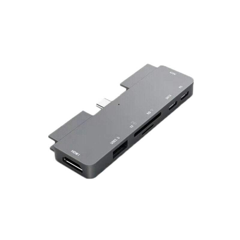 USB C Hub for iPad Pro 2018 Type-C to 4K MI Adapter SD/TF Card Reader 3.5mm HeY1