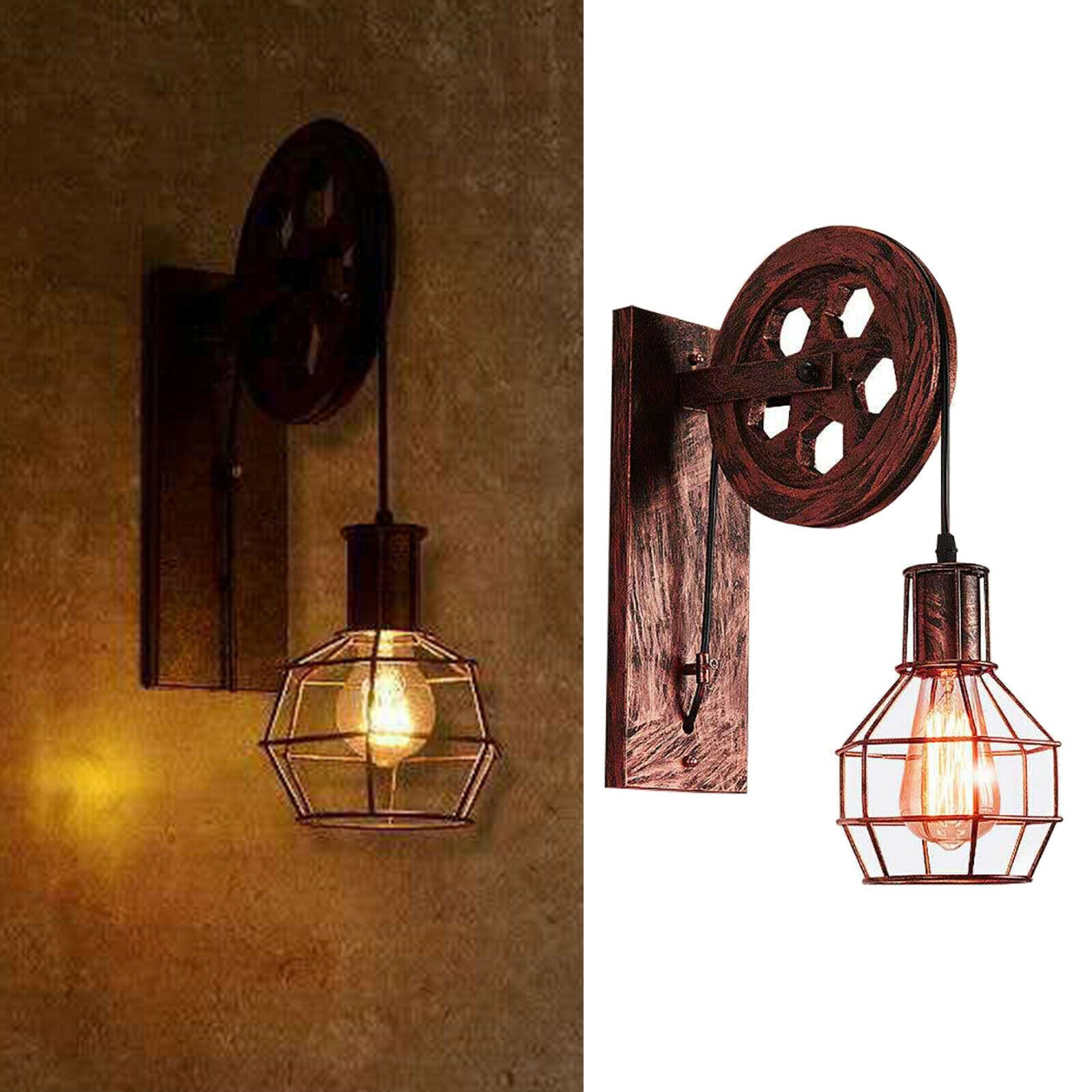 Wall Lamp Fixture Sconce Kitchen Lighting Light Study Corridor Red