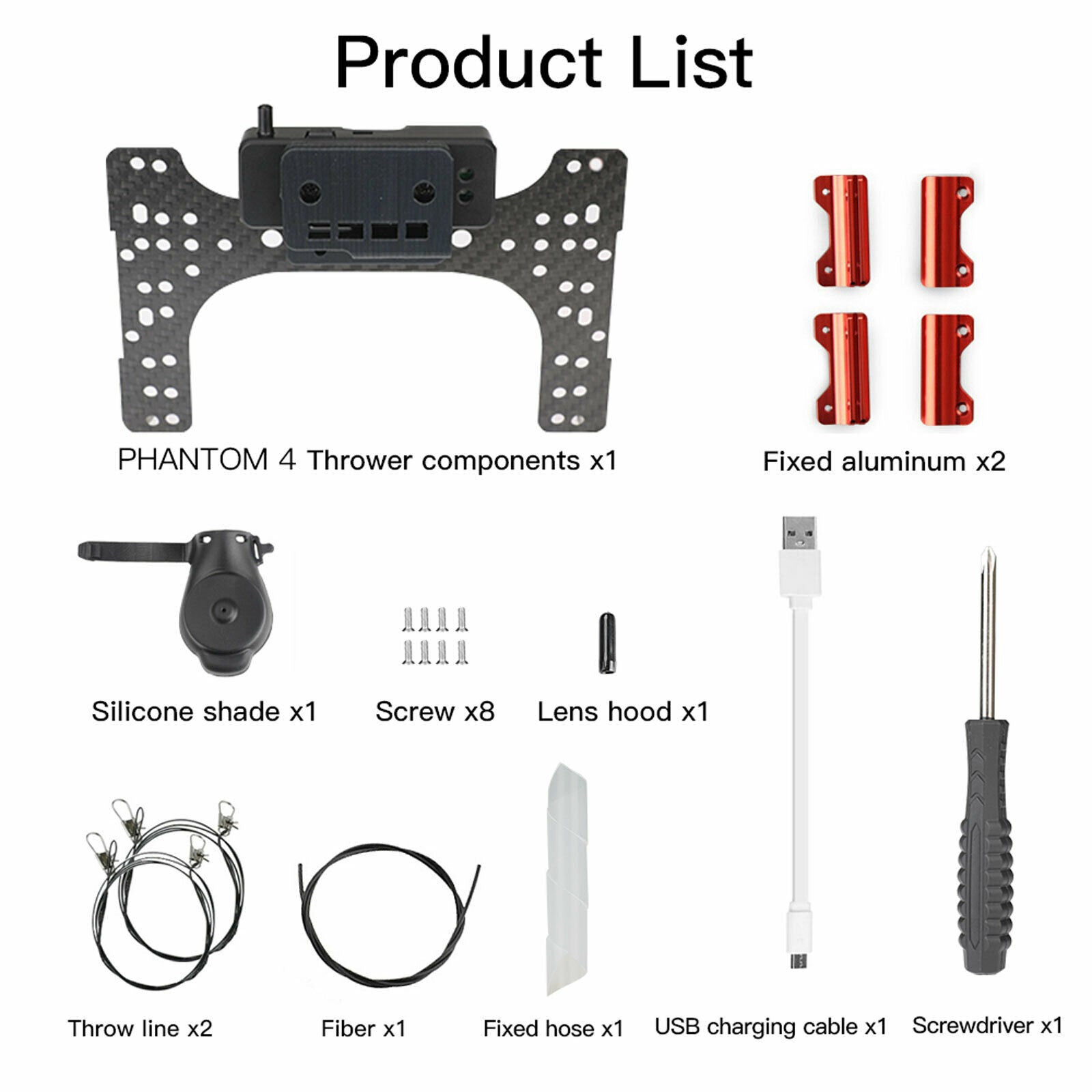 Phantom 4 Double Release Thrower Drone Air Dropping for DJI Phantom 4/4P/4A/V2.0
