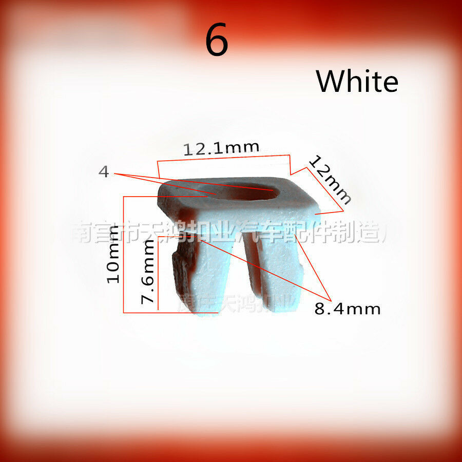 150pcs 6 Sizes Push Pin Rivet Bumper Door Panel Clip Retainer Fastener For Car