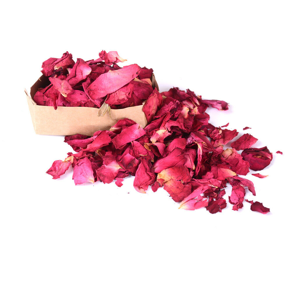 50g Dried Rose Petals Natural Dry Flower Petal Spa Whitening Shower Bath T.l8