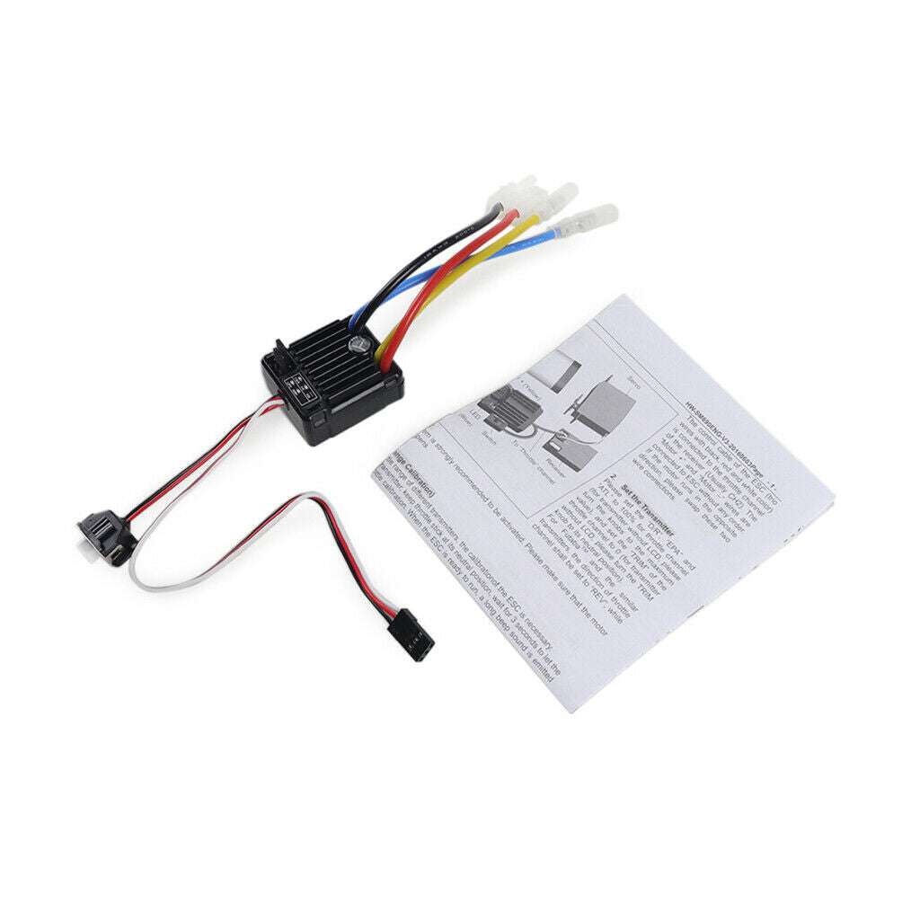 1060 60A Brushed Electronic Speed Controller ESC For 1:10 RC Waterproof