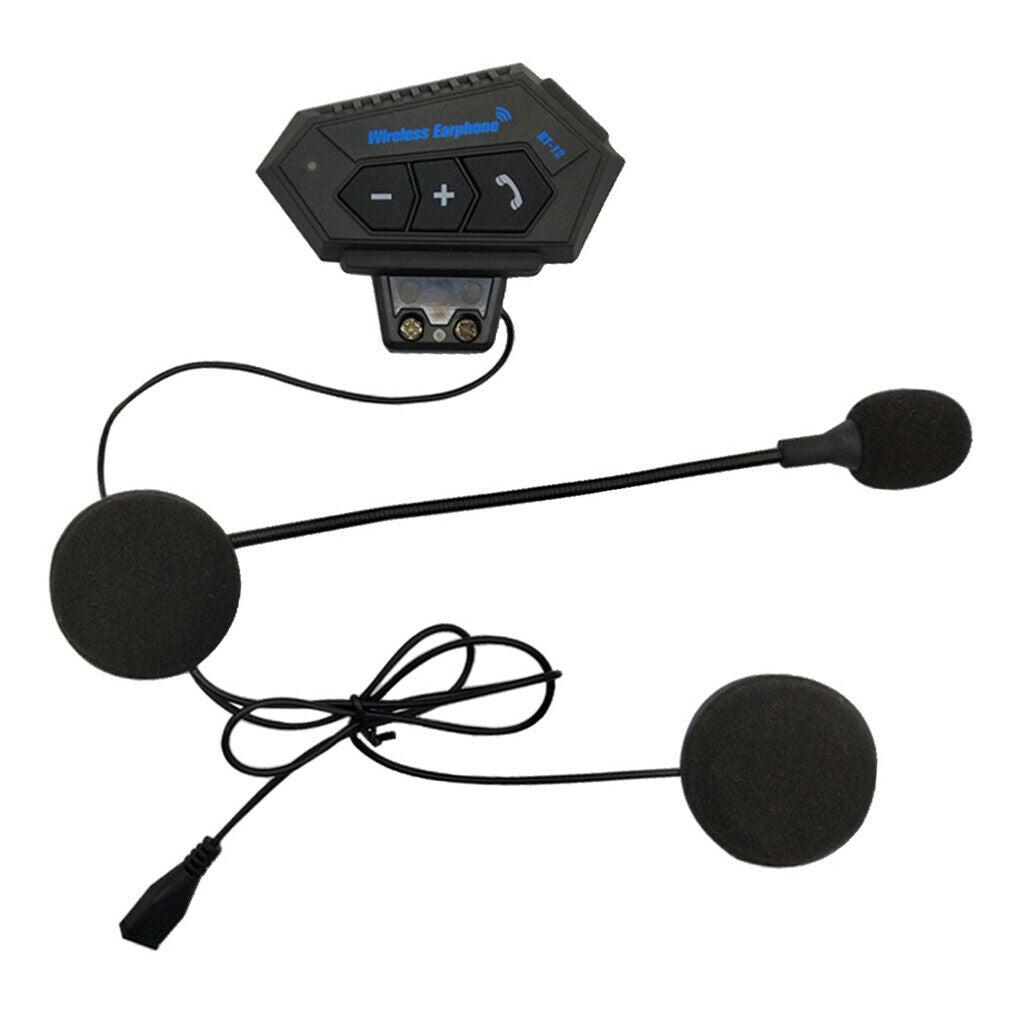 Motorcycle Helmet Headset Intercom Bluetooth Headphones Speaker Handsfree