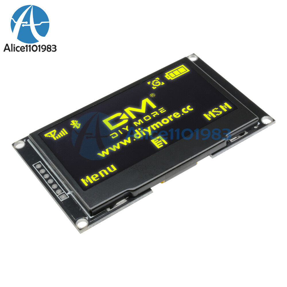2.42" inch 12864 OLED Display Module IIC I2C SPI Serial FOR C51 STM32 Yellow