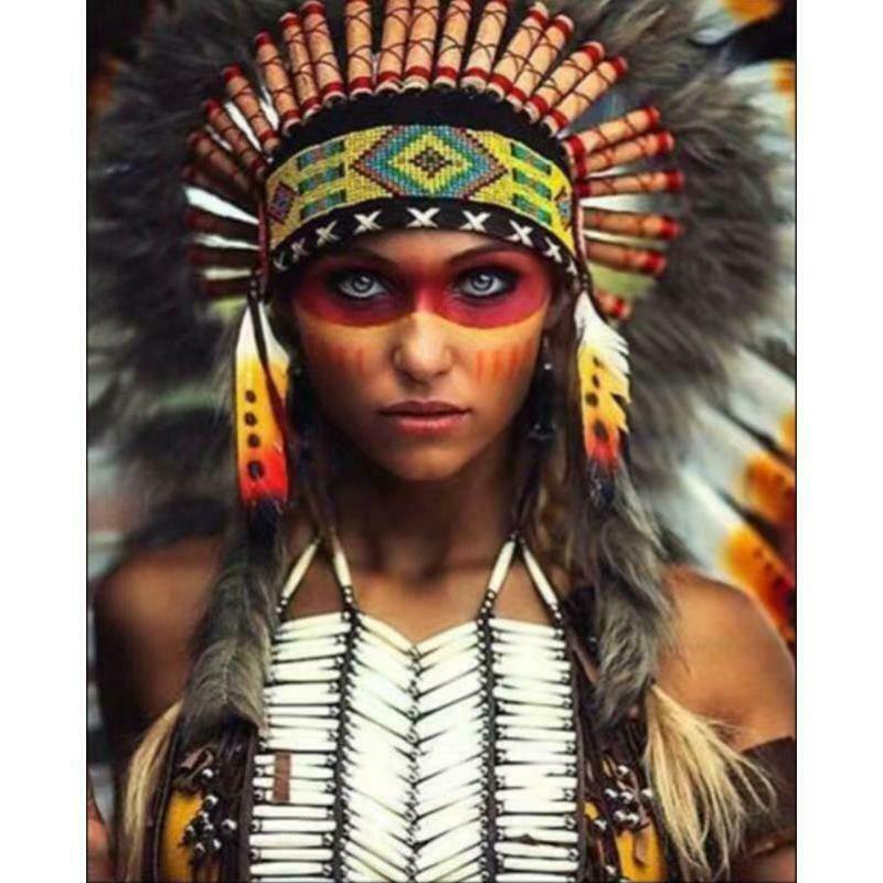 IndianDIY Oil Painting Paint By Numbers Kits with Brushes Acrylics Painting Kits