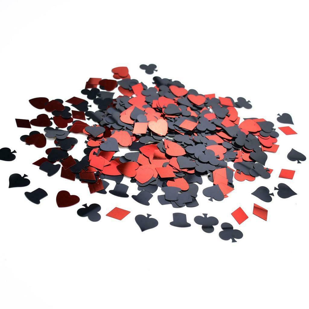 Glitter 30g Casino Poker Confetti Spades Sequin Poker Game Decoration Foil