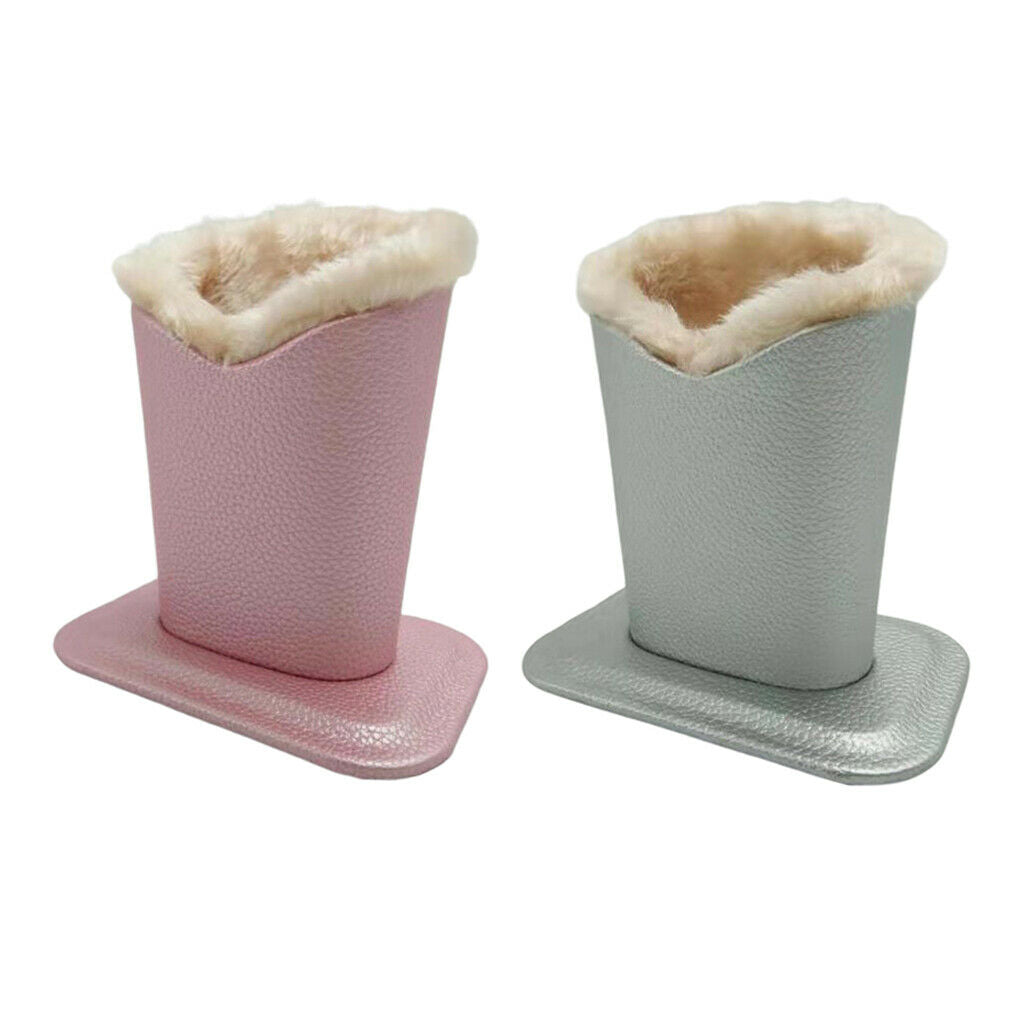 2x Anti-Scratch Plush Lined Eyeglasses Holder Glasses Stand Case Nightstand