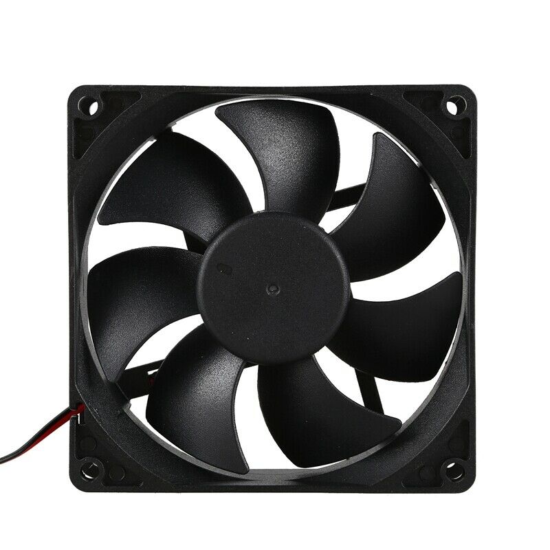 92mm x92mm x 25mm DC 12V 2Pin 65.01CFM Computer Case CPU Cooler Cooling Fan E3M7