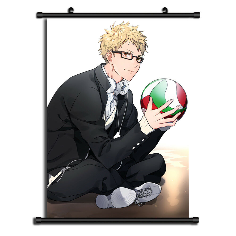 Haikyuu Haikyuu!! TsukishimaKei Anime Wall Art Home Decoration Scroll Poster