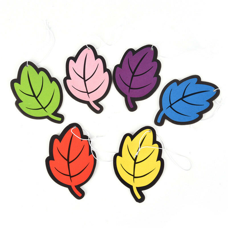 6Pcs/Lot Auto Shine Paper Hanging Car Air Freshener Vanilla perfumed Leaf  l Kt