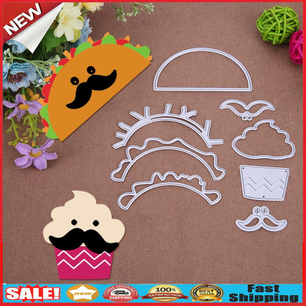 8pcs Metal Pancake Cutting Dies Stencils DIY Scrapbooking Embossing Craft @