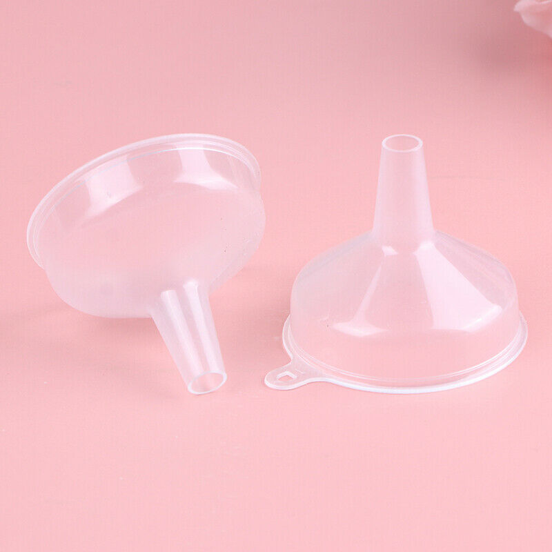 10PCS Mini Transparent Plastic Funnel Hopper Gadgets Perfume Emulsion Pack DD