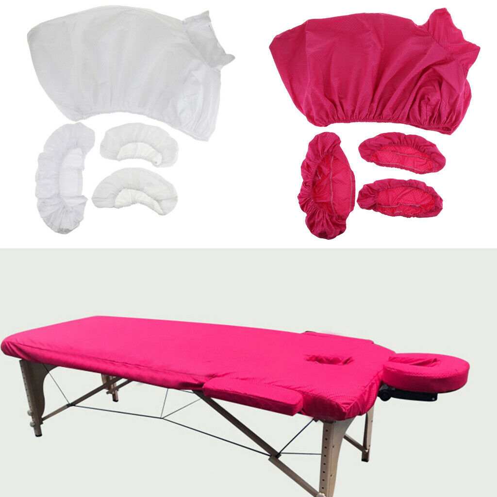 8PCS Acupuncture Massage Table Bed Fitted Pad Face Cradle Hand Pillow Covers