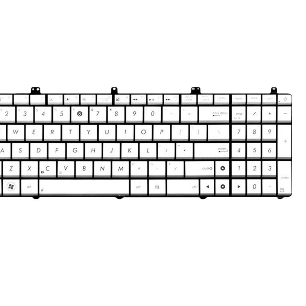 Plastic US Laptop Computer Keyboard for Asus N55S N55SF N75SF N75SL Series