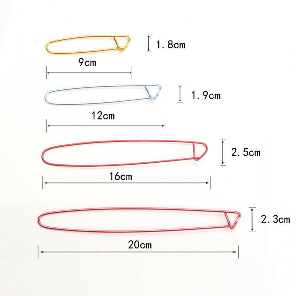 4-Sizes Aluminum Stitch Holders Pins Knit Knitting Needles Crochet Hooks Kits