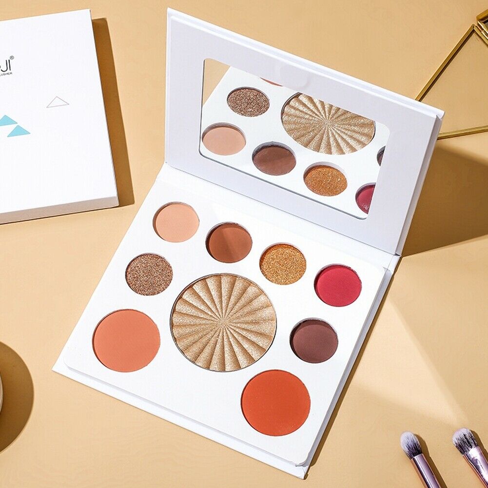 9 Color Eye-shadow Daily Makeup Fine Shimmering Earth Color Eye-shadow Palette